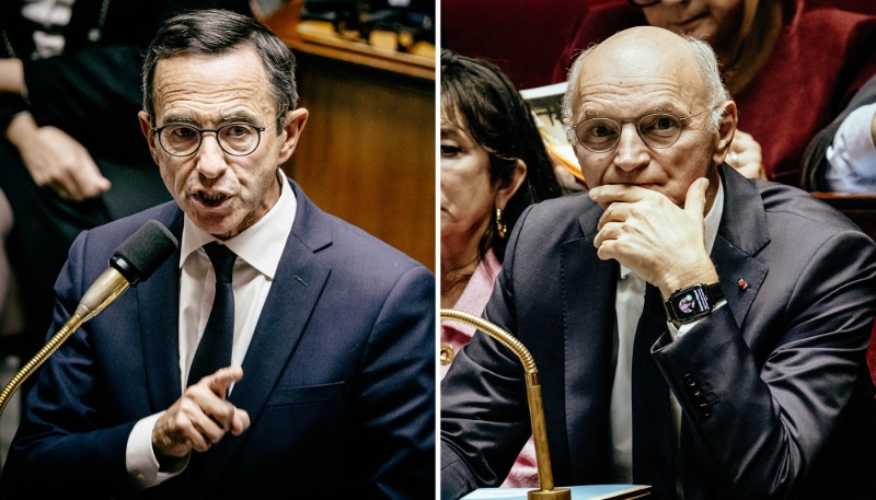 Bruno Retailleau et Didier Migaud, le 8 octobre 2024.