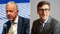 Rob Lucas, directeur général de CVC Capital Partners, et Brice-Audren Riché, patron du groupe Lesaffre.