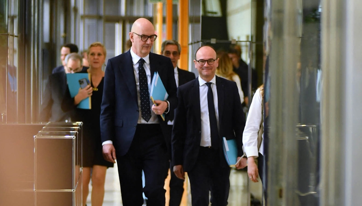 Le ministre de l'économie, Roland Lescure, et celui de l'industrie, Sébastien Martin.