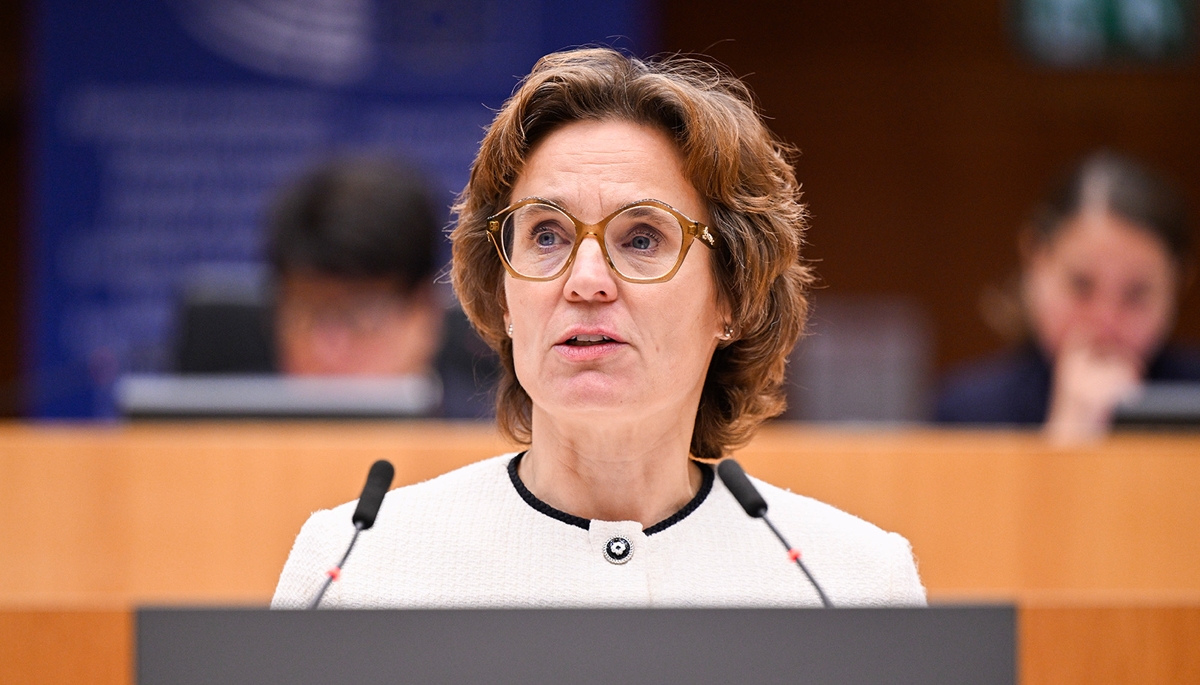 La commissaire européenne à l'environnement, Jessika Roswall.