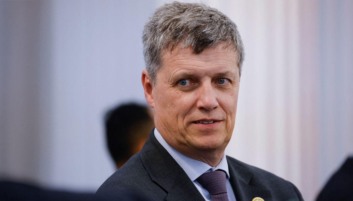 Antoine de Saint-Affrique, directeur général de Danone, le 28 mai 2025, à Jakarta.