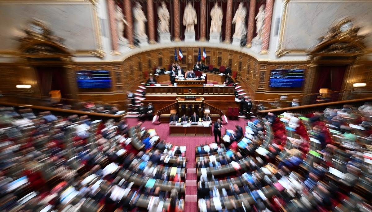 L'hémicycle du Sénat, à Paris.