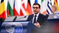Stéphane Séjourné au Parlement européen, le 20 mai 2026.