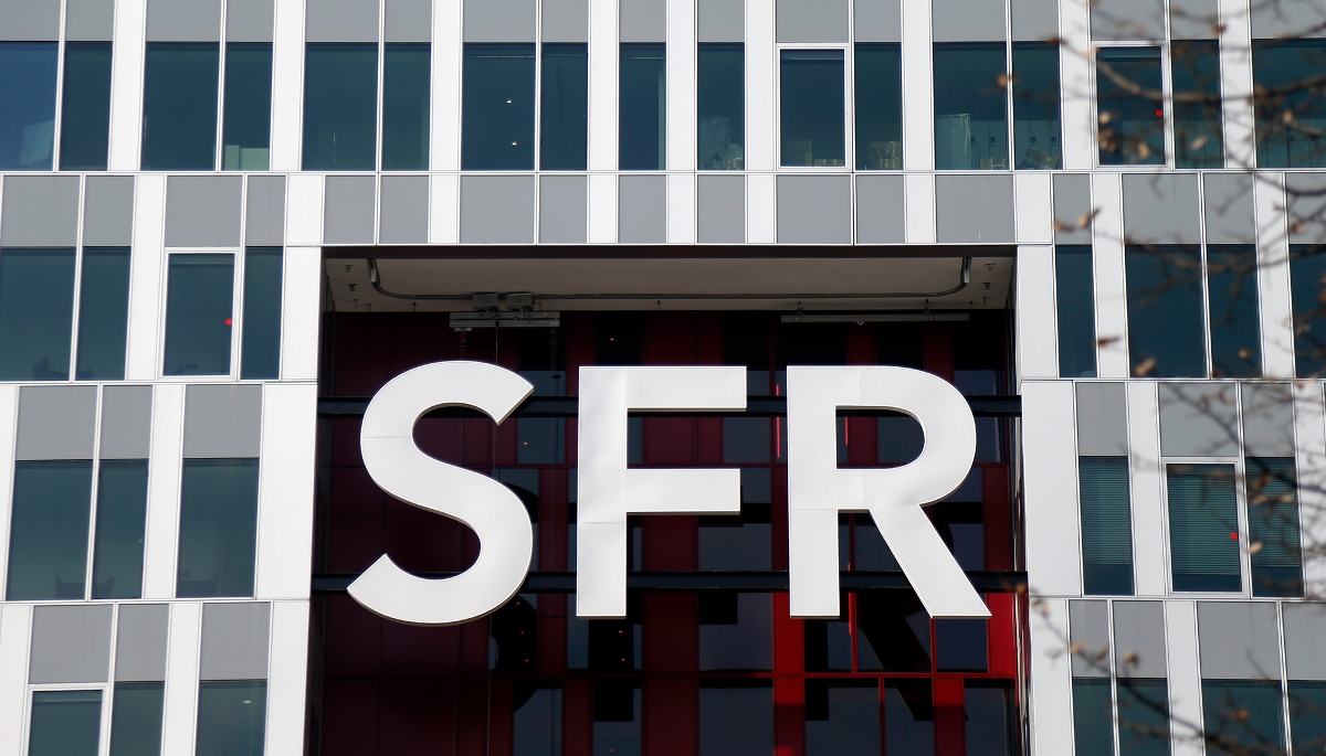 Vue de l'ancien siège social de SFR à Saint-Denis, près de Paris.