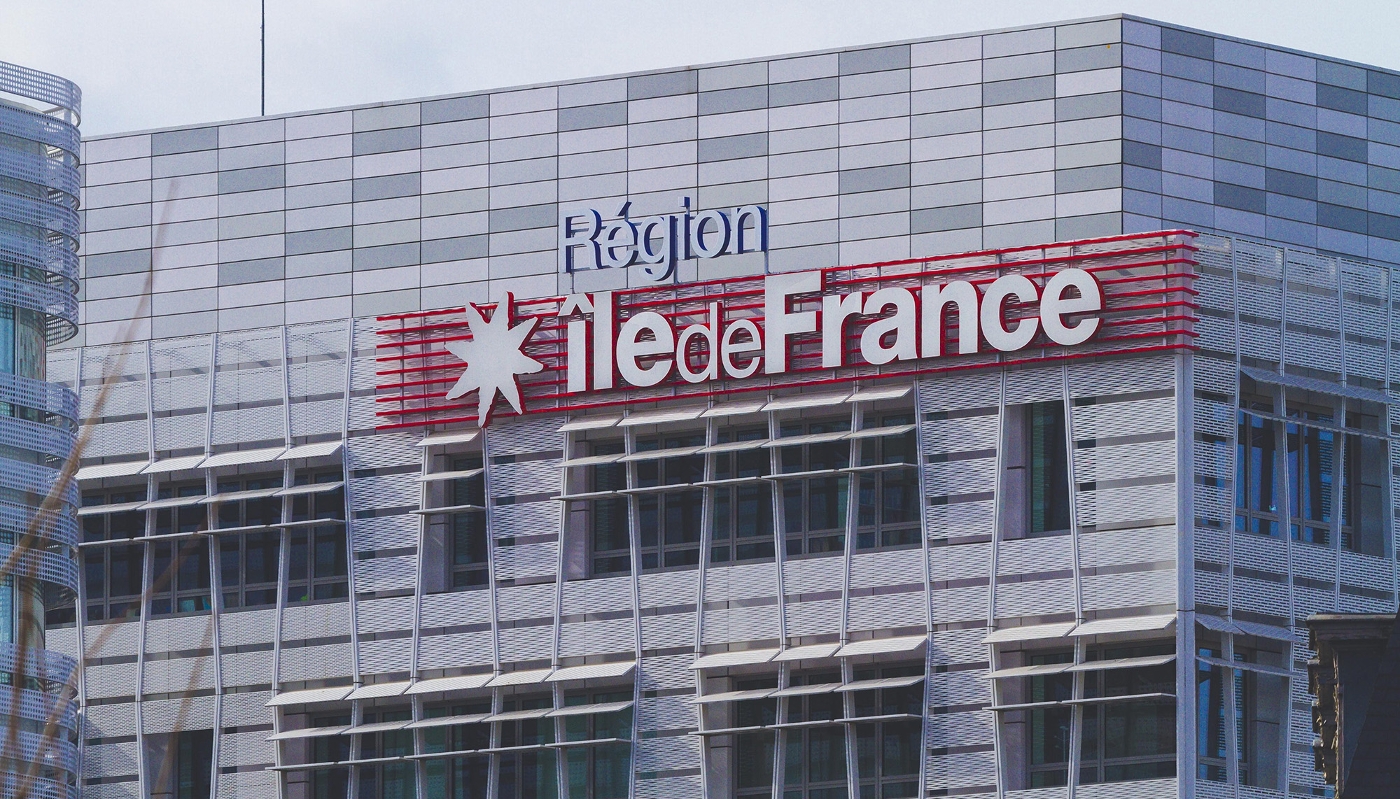 Le siège du conseil régional d'Île-de-France, à Saint-Ouen.