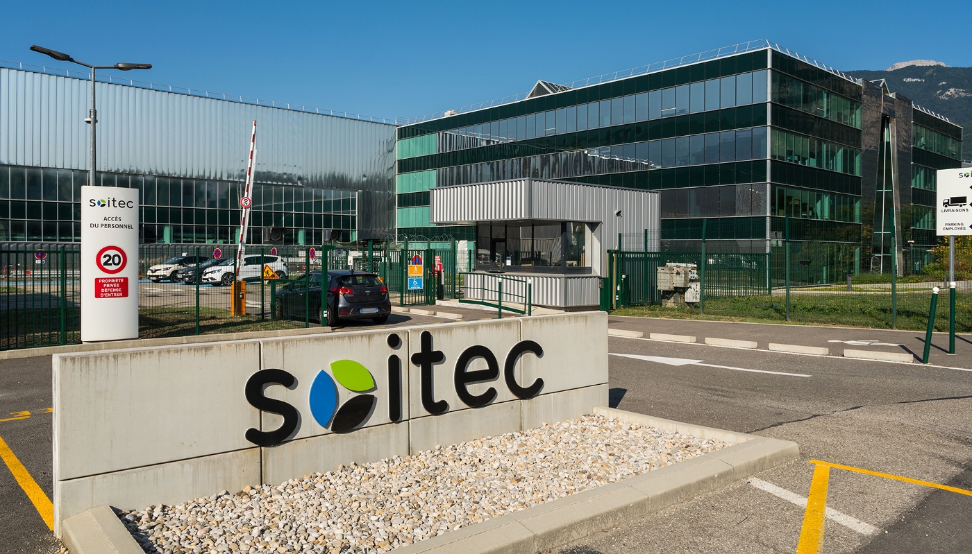 L'unité de production de Soitec, à Bernin, près de Grenoble (Isère).