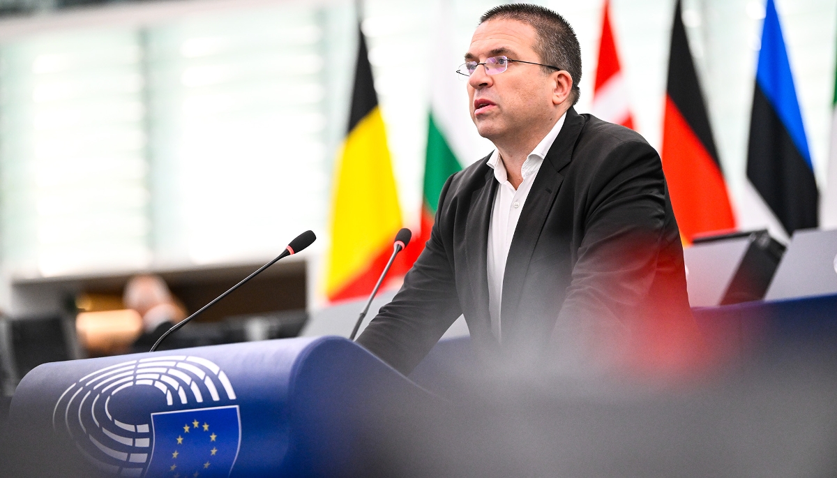 L'eurodéputé Tomislav Sokol, chef des négociations sur le règlement sur les médicaments critiques pour le Parlement, le 11 septembre 2025.
