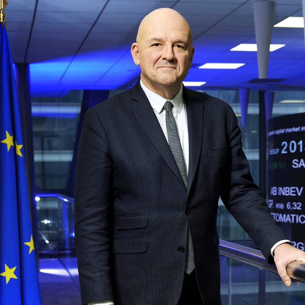 Stéphane Boujnah, président du directoire d'Euronext, au siège, à La Défense, le 10 février 2026.