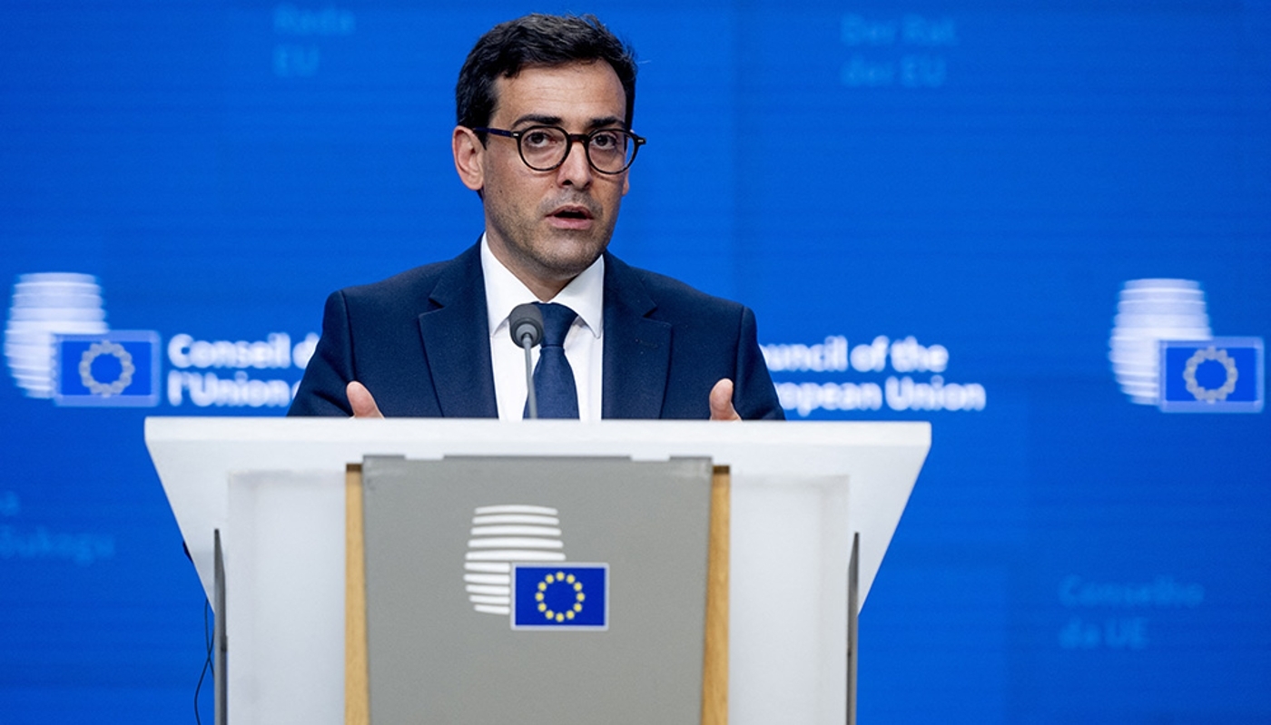 Stéphane Séjourné, vice-président de la Commission européenne, à Bruxelles le 22 mai 2026.