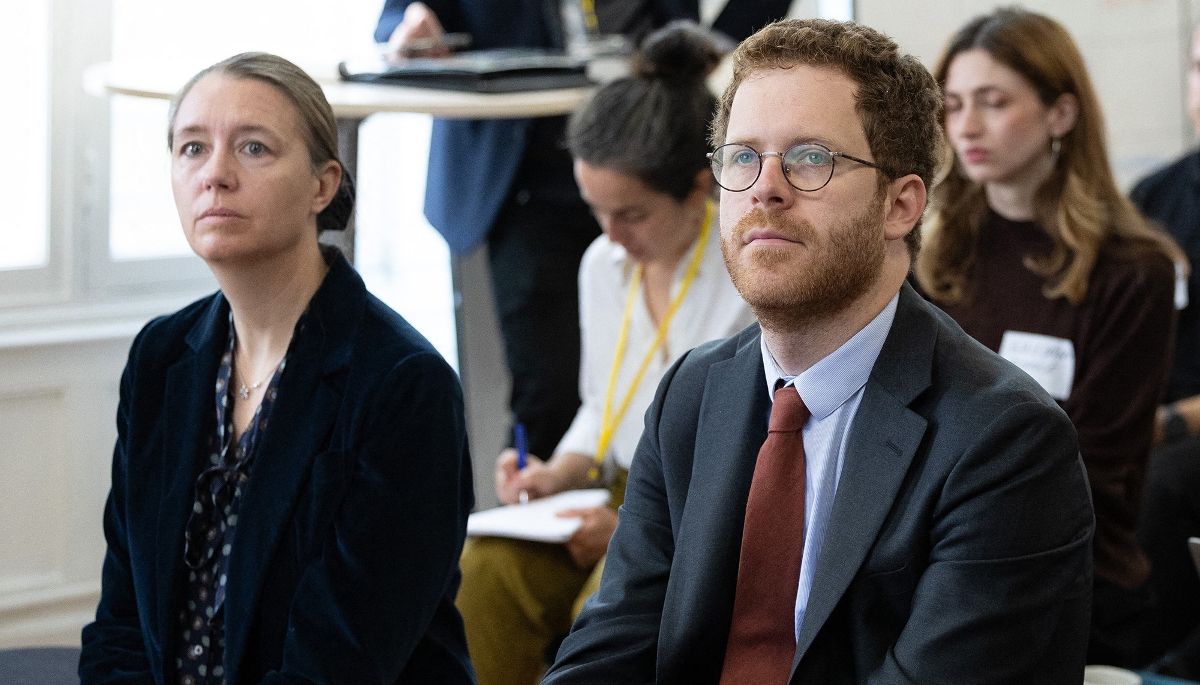 La patronne de la Direction interministérielle du numérique, Stéphanie Schaer, et le ministre délégié chargé de la fonction publique, David Amiel.