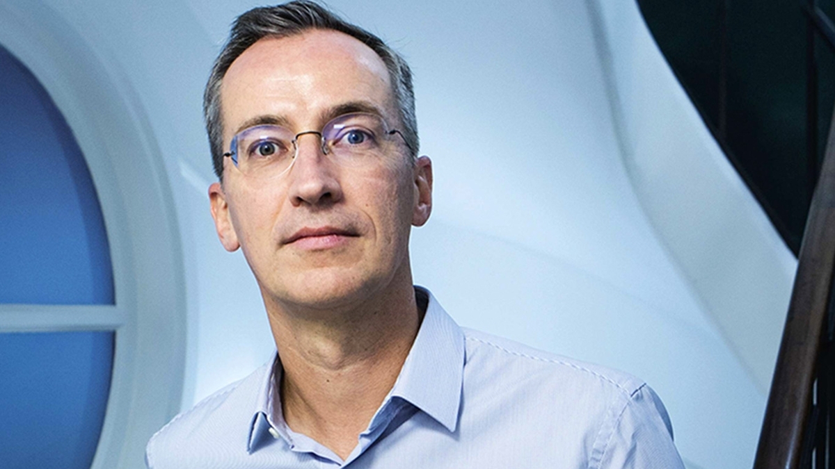 Pierre-Édouard Stérin, dans les locaux d'Otium capital, à Paris, le 6 septembre 2023.