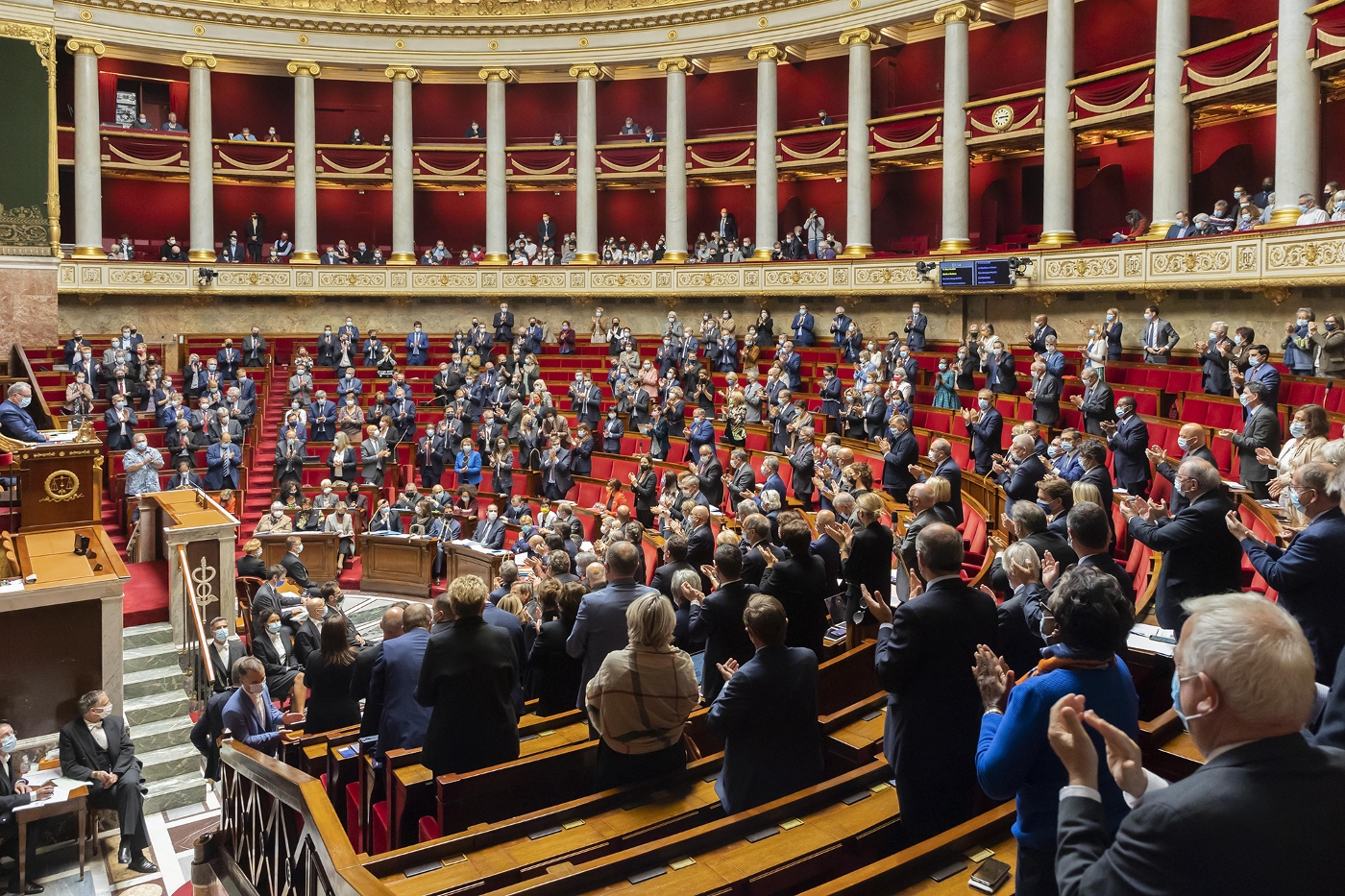 L'Assemblée nationale, lors d'une séance de questions au gouvernement, le 12 octobre 2021.