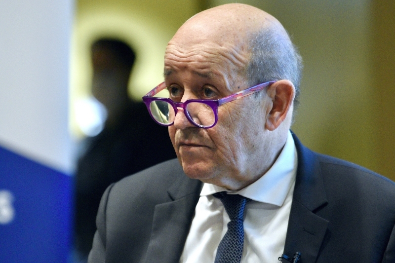 Le ministre de l'Europe et des affaires étrangères Jean-Yves Le Drian.