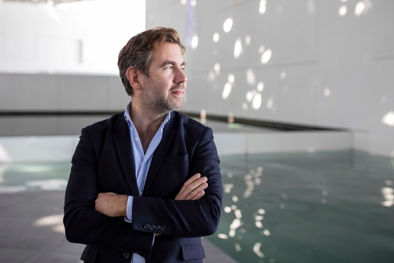 Olivier Gabet au Louvre Abou Dhabi le 27 octobre 2019.