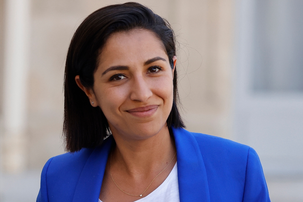 La secrétaire d'Etat chargée de la jeunesse et du service national universel, Sarah El Haïry, le 4 juillet 2022 à l'Elysée.