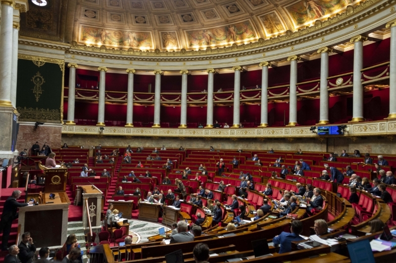 L'hémicycle de l'Assemblée nationale.