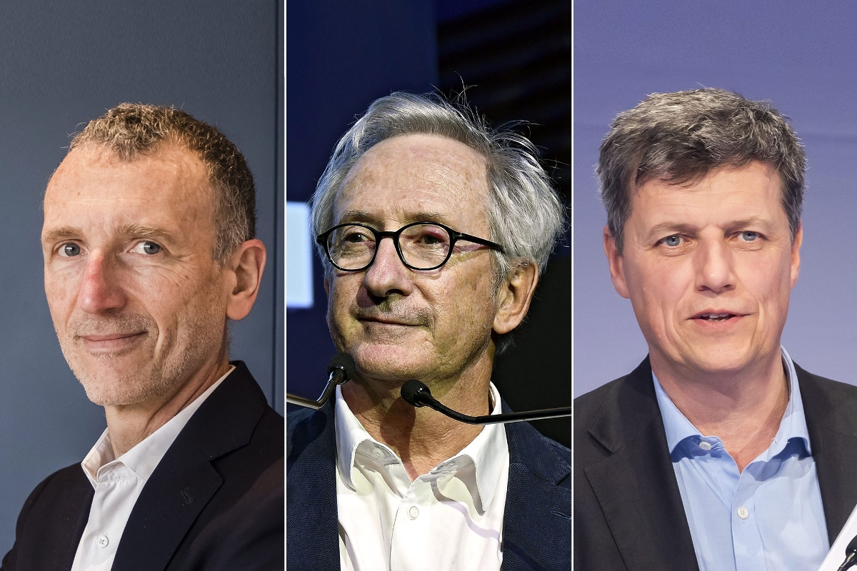Emmanuel Faber, Franck Riboud et Antoine de Saint-Affrique.