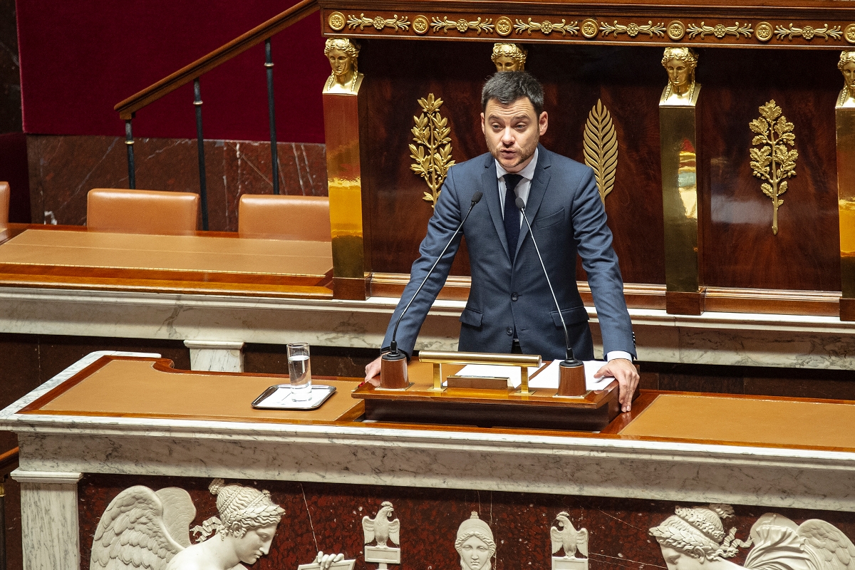 Le député Damien Adam à l'Assemblée nationale, le 31 octobre 2022.