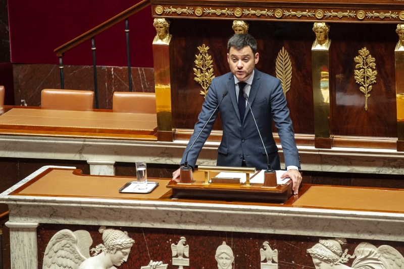 Le député Damien Adam à l'Assemblée nationale, le 31 octobre 2022.