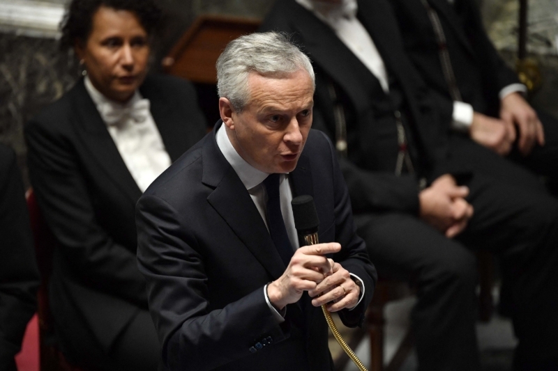 Le ministre de l'économie et des finances Bruno Le Maire