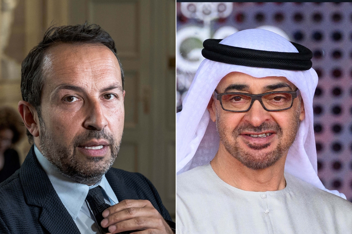 Sébastien Chenu et Mohammed ben Zayed.