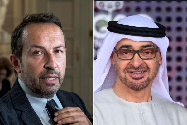 Sébastien Chenu et Mohammed ben Zayed.