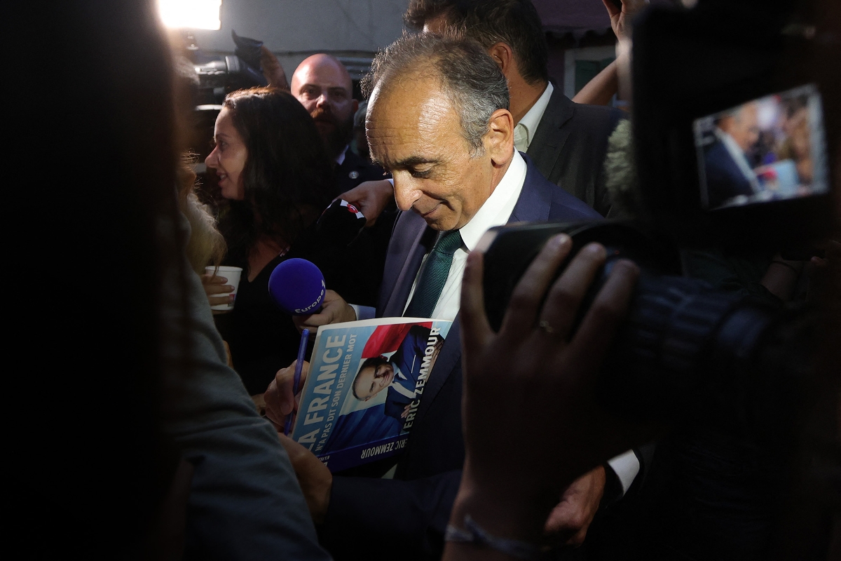 Le président du parti Reconquête, Eric Zemmour, à Cogolin (Var), le 12 juin 2022.
