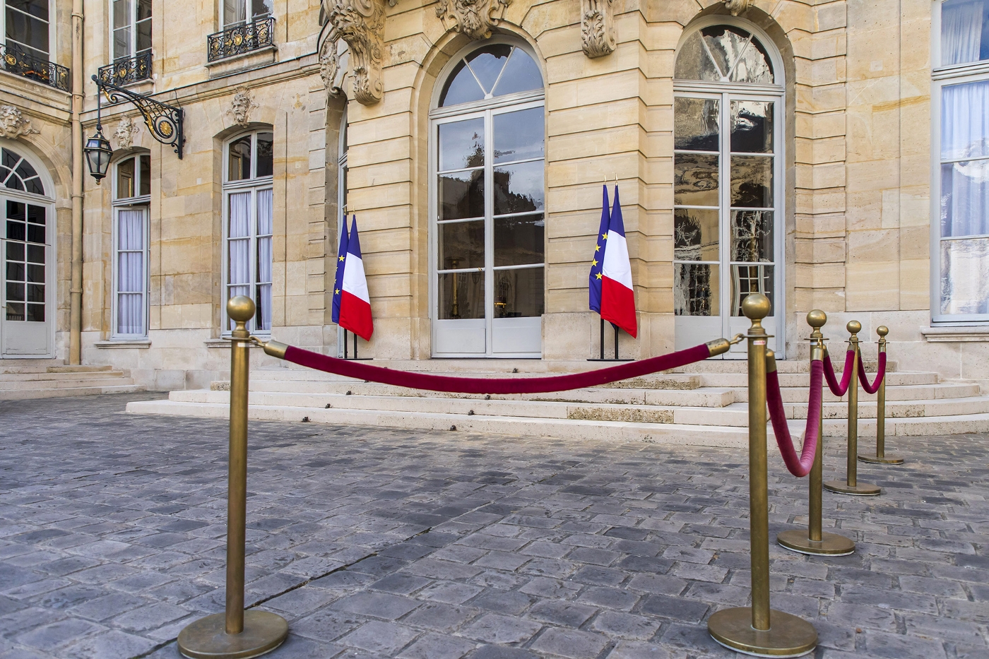 La cour de l'hôtel Matignon.