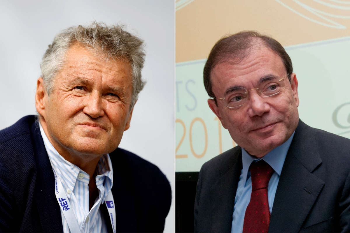 Thierry Blandinières, directeur général d'InVivo, et Jean-Charles Naouri, PDG de Casino.