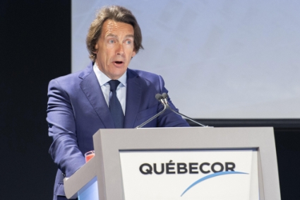 Le PDG de Québecor, Pierre Karl Peladeau.