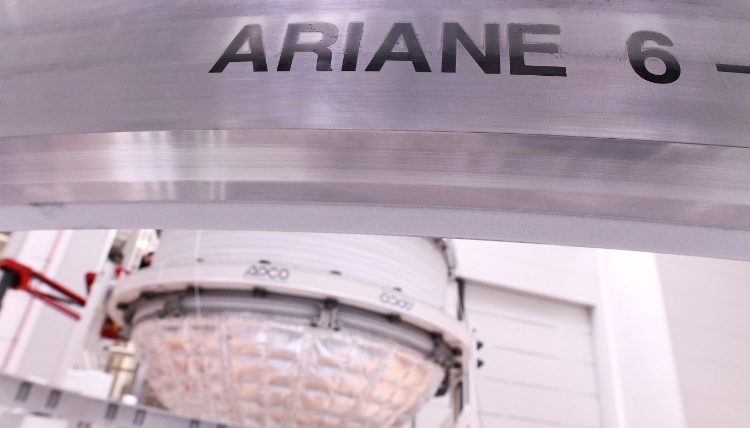 Le lanceur Ariane 6, en cours de construction par ArianeGroup.
