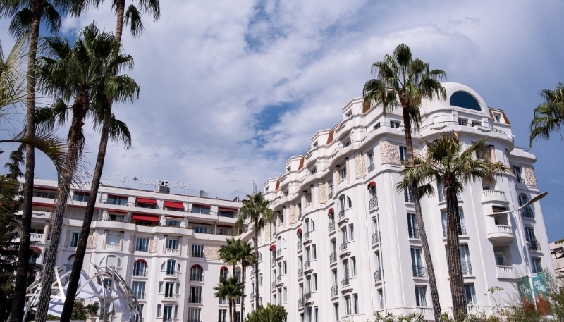 L'hôtel Majestic à Cannes (Alpes-Maritimes).