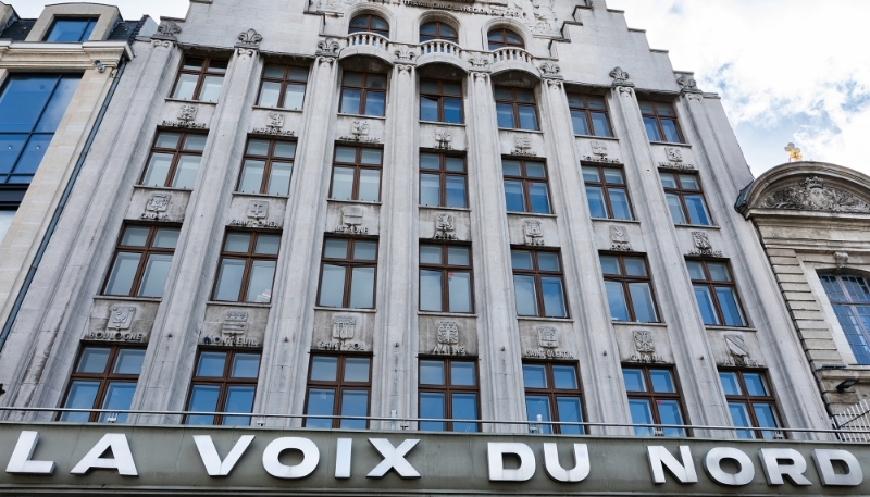 Le siège du quotidien La Voix du Nord, à Lille.