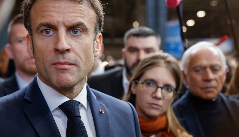Emmanuel Macron, à Paris en février 2023. 