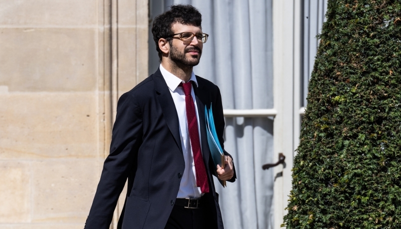 Raphaël Charpentier, à la sortie d'un conseil des ministres à l'Élysée, en avril 2022.