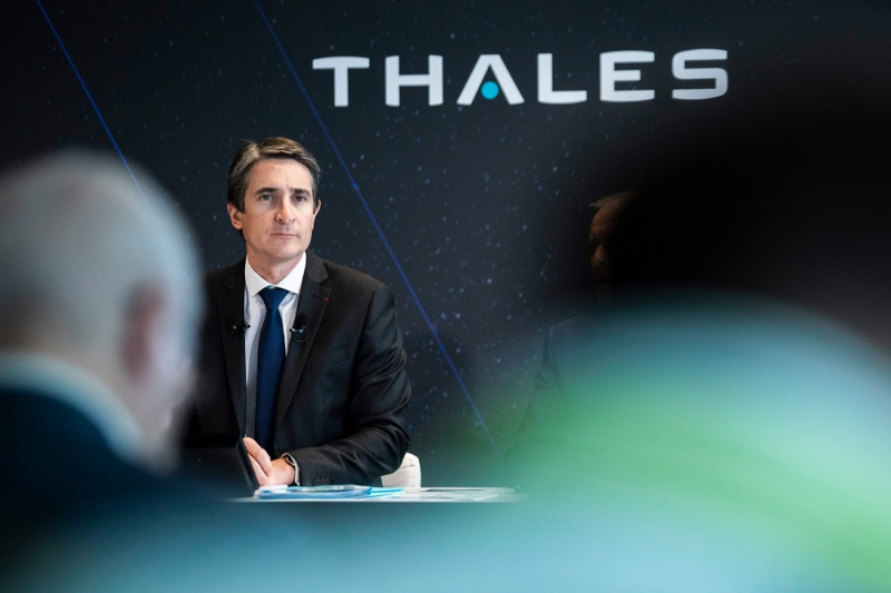 Le PDG de Thales, Patrice Caine, lors de la présentation des résultats 2019 du groupe, à La Défense, le 26 février 2020.