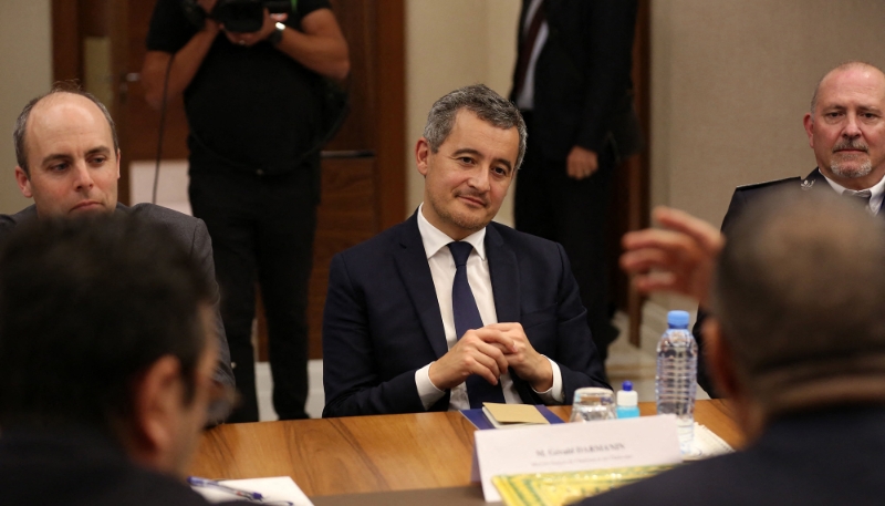 Le ministre français de l'intérieur, Gérald Darmanin, le 9 octobre 2022, à Alger.