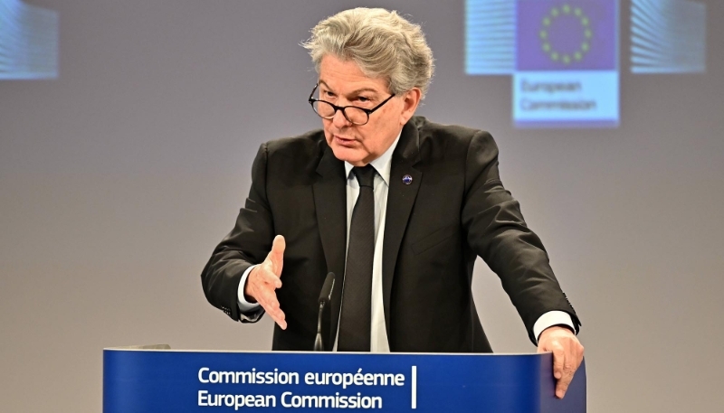 Le commissaire européen à la défense et à l'espace Thierry Breton.