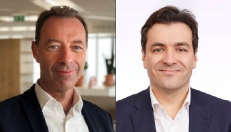 François Eyraud, directeur général de Danone France, et Olivier Pechereau, vice-président de PepsiCo France.