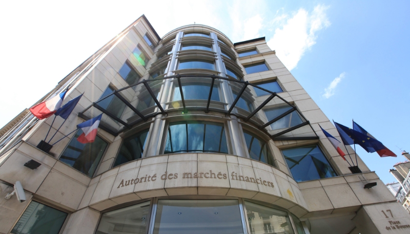 Siège de l'Autorité des marchés financiers (AMF), place de la Bourse à Paris. 