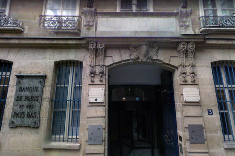 Le siège historique de Paribas, à l'hôtel de Mondragon, au 3 rue d'Antin.