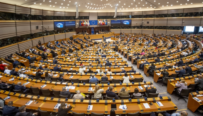 Session au Parlement européen, à Bruxelles, en mai 2023.