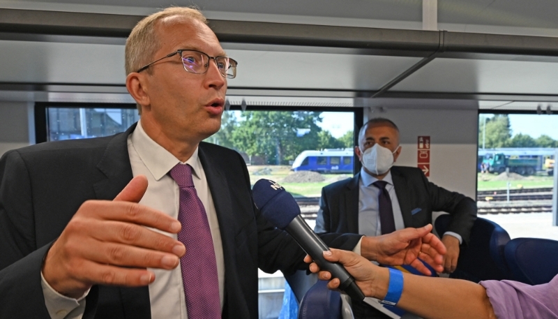Henri Poupart-Lafarge, PDG d'Alstom, en août 2022. 