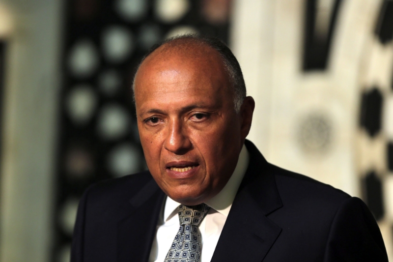 Le ministre égyptien des affaires étrangères Sameh Shoukry.