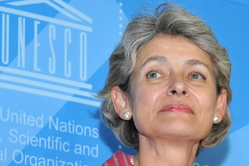 Irina Bokova, ex-directrice générale de l'Unesco, mais toujours consultante auprès de l'organisation, avec son lot d'avantages.