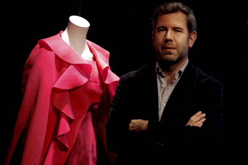 Olivier Gabet, directeur du Musée des arts décoratifs, lors de la présentation de l'exposition Christian Dior, couturier de rêve à Monaco en 2018.