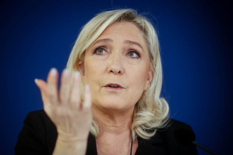 Marine Le Pen, candidate du Rassemblement national à l'élection présidentielle de 2022.