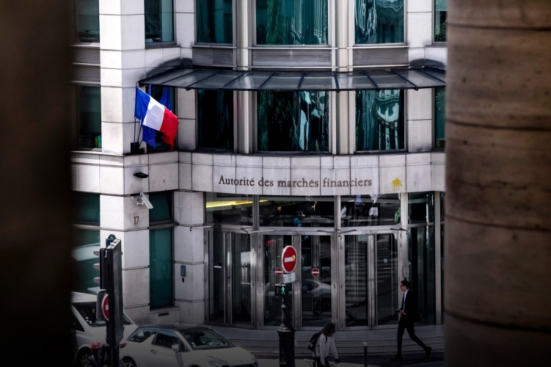 Le siège de l'Autorité des marchés financiers, à Paris.