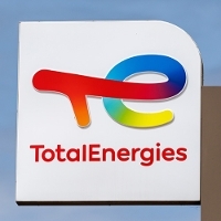 Logo de TotalEnergies. &copy; Matthias Balk/DPA/Picture Alliance/Newscom/MaxPPP